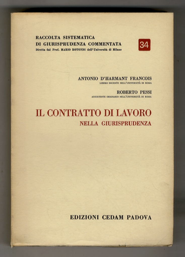 Il contratto di lavoro nella giurisprudenza.