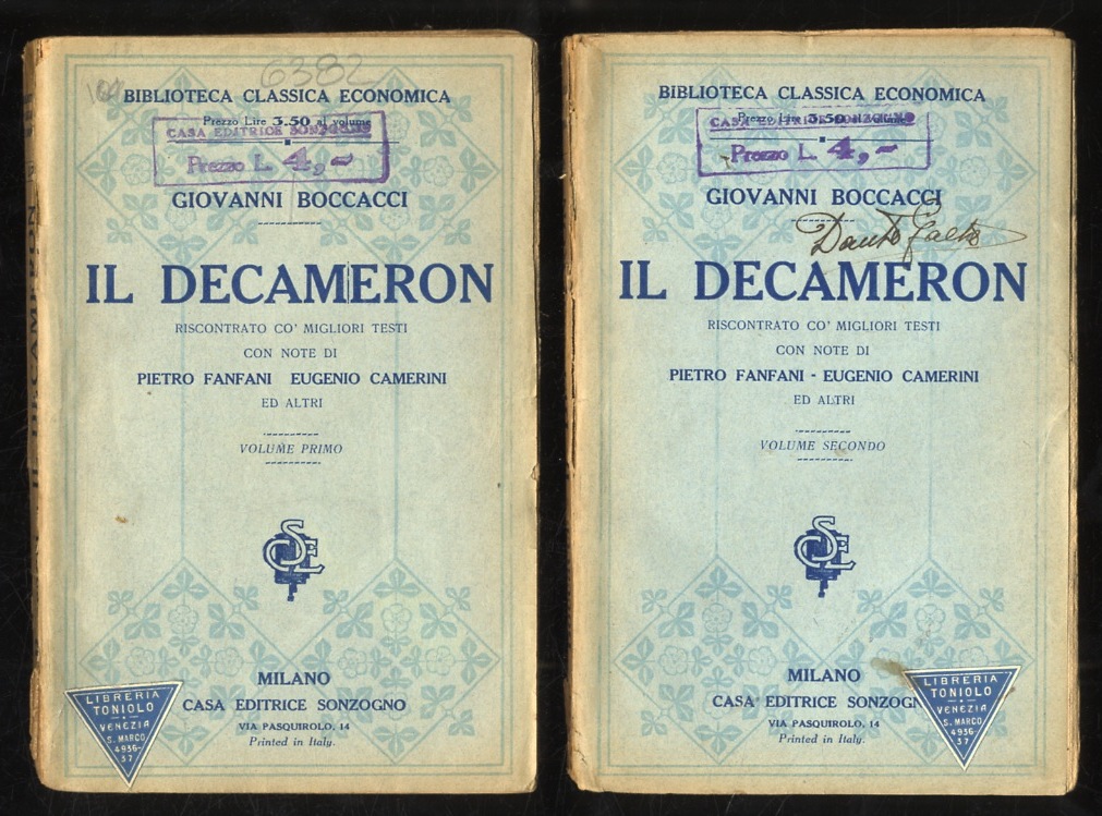 Il Decameron. Riscontrato co' migliori testi, con note di P. …