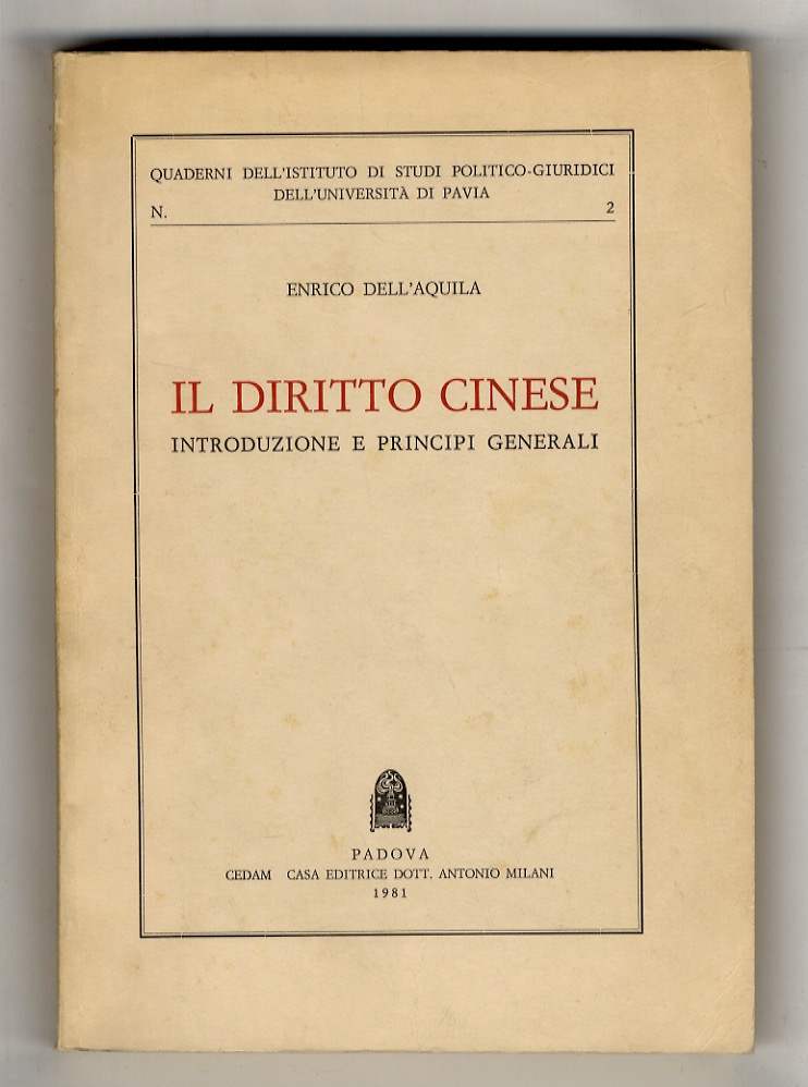Il diritto cinese. Introduzione e principi generali.