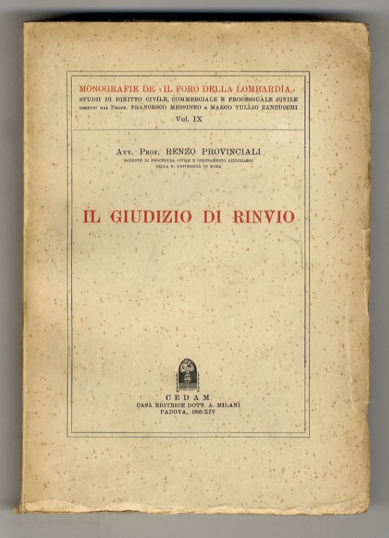 Il giudizio di rinvio.