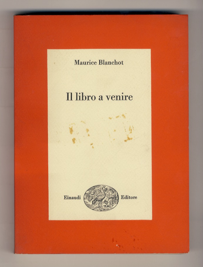 Il libro a venire. (Traduzione di Guido Ceronetti e Guido …