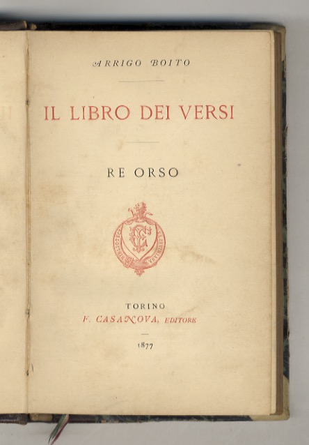 Il libro dei versi - Re Orso.