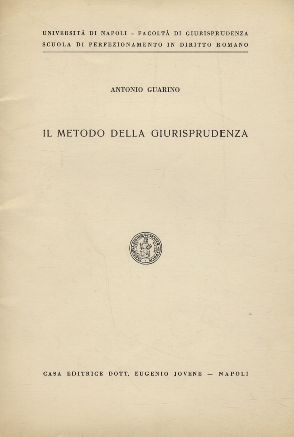 Il metodo della giurisprudenza.