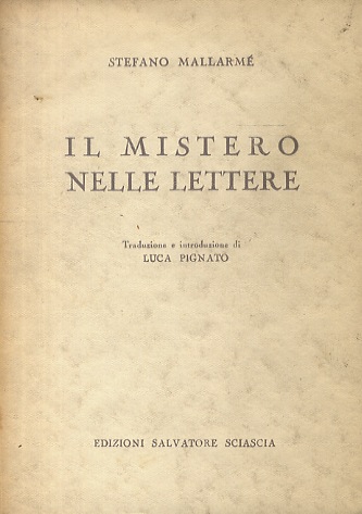 Il mistero nelle lettere. Traduzione e introduzione di Luca Pignato.