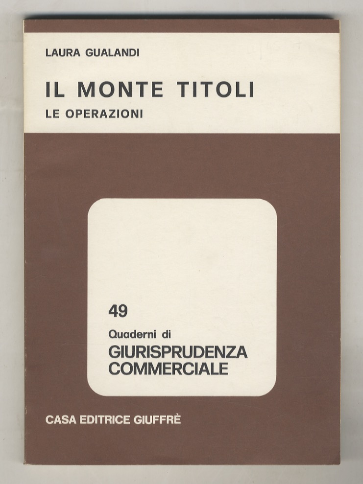 Il monte titoli. Le operazioni.