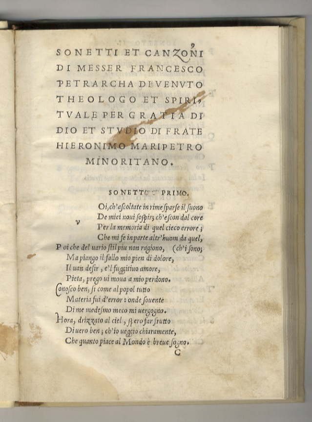 [Il Petrarcha spirituale. Con privilegio papale et del Dominio Veneto].