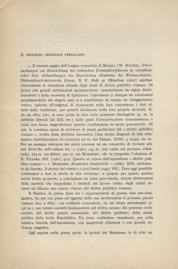 Il processo criminale presillano.
