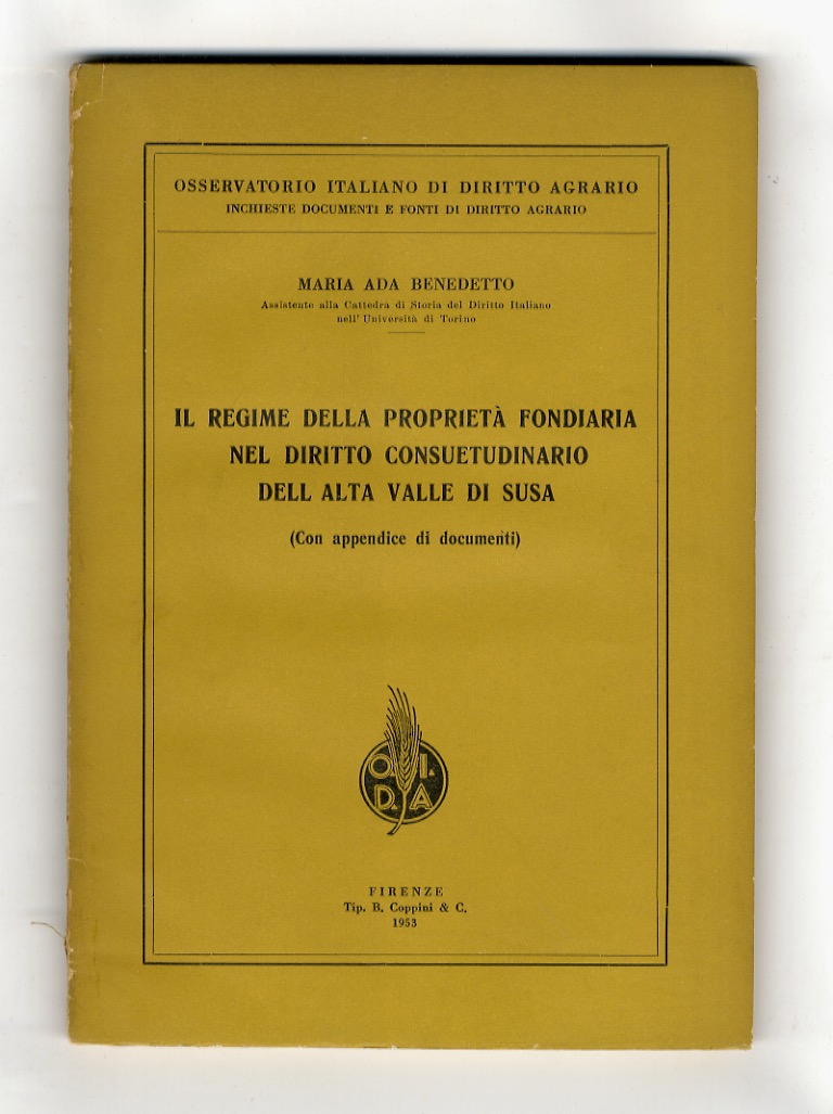 Il regime della proprietà fondiaria nel diritto consuetudinario della alta …
