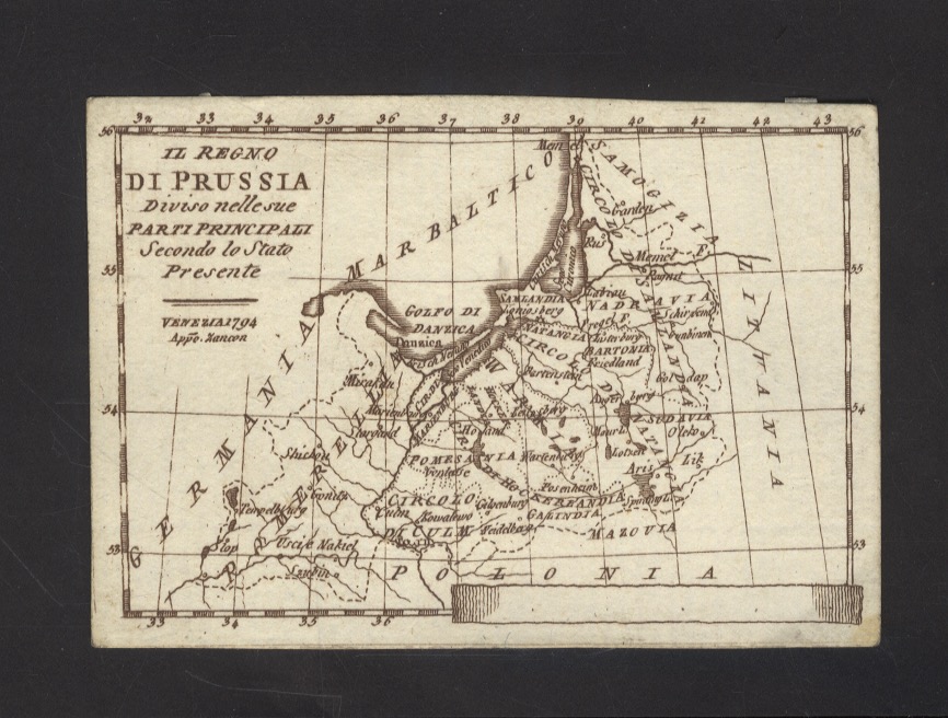 Il Regno di Prussia diviso nelle sue parti principali, secondo …