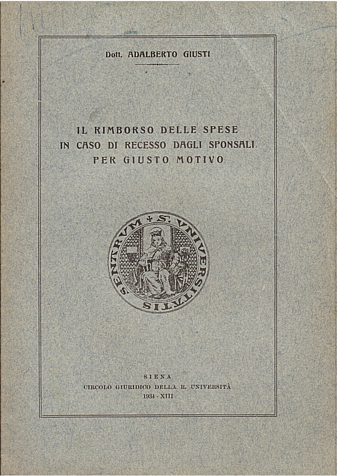 Il rimborso delle spese in caso di recesso dagli sponsali …
