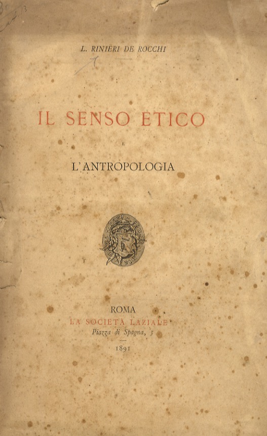 Il senso etico e l'Antropologia.