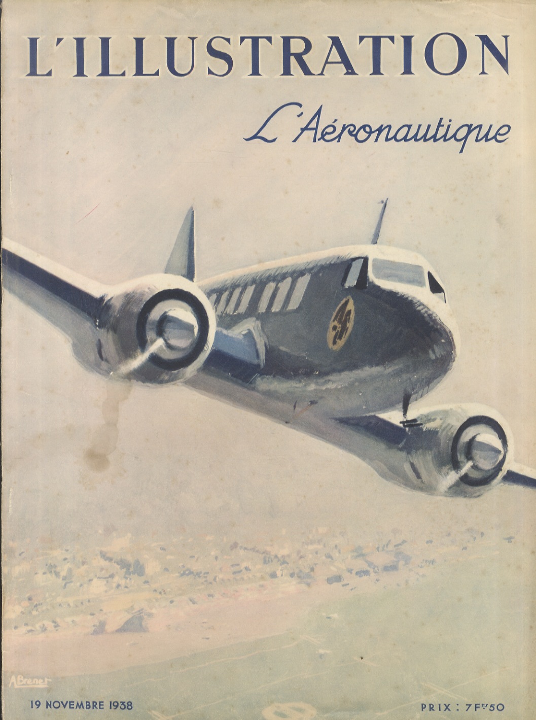 ILLUSTRATION (L'). Journal hebdomadaire universel. L'aéronautique. 19 Novembre 1938.