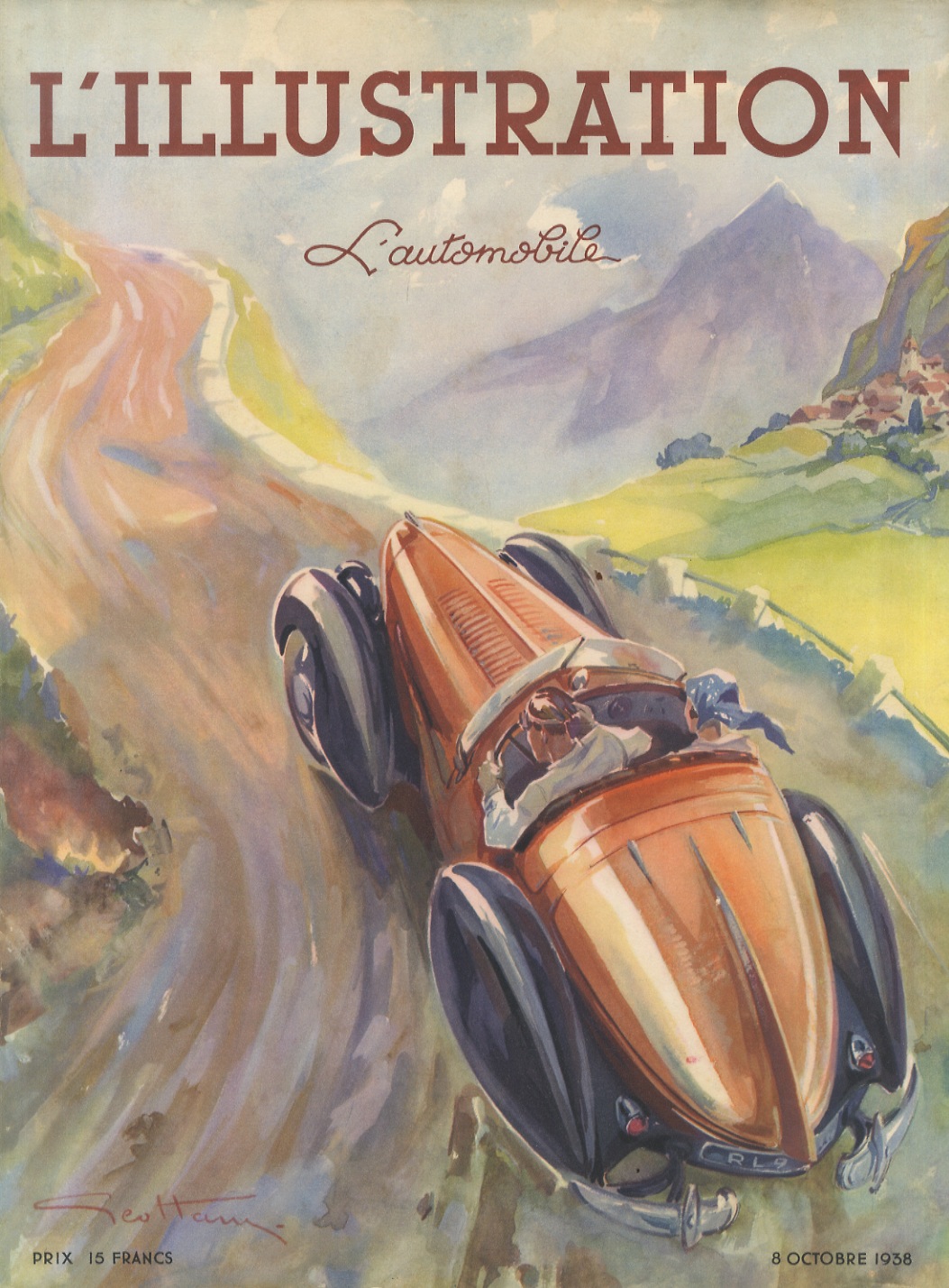 ILLUSTRATION (L'). Journal hebdomadaire universel. L'automobile. 8 Octobre 1938.