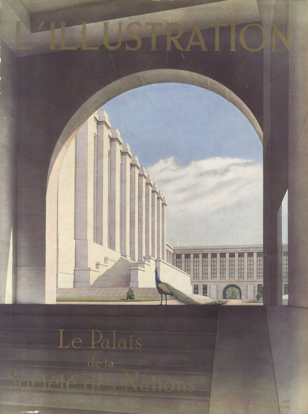 ILLUSTRATION (L'). Journal hebdomadaire universel. Le Palais de la Société …
