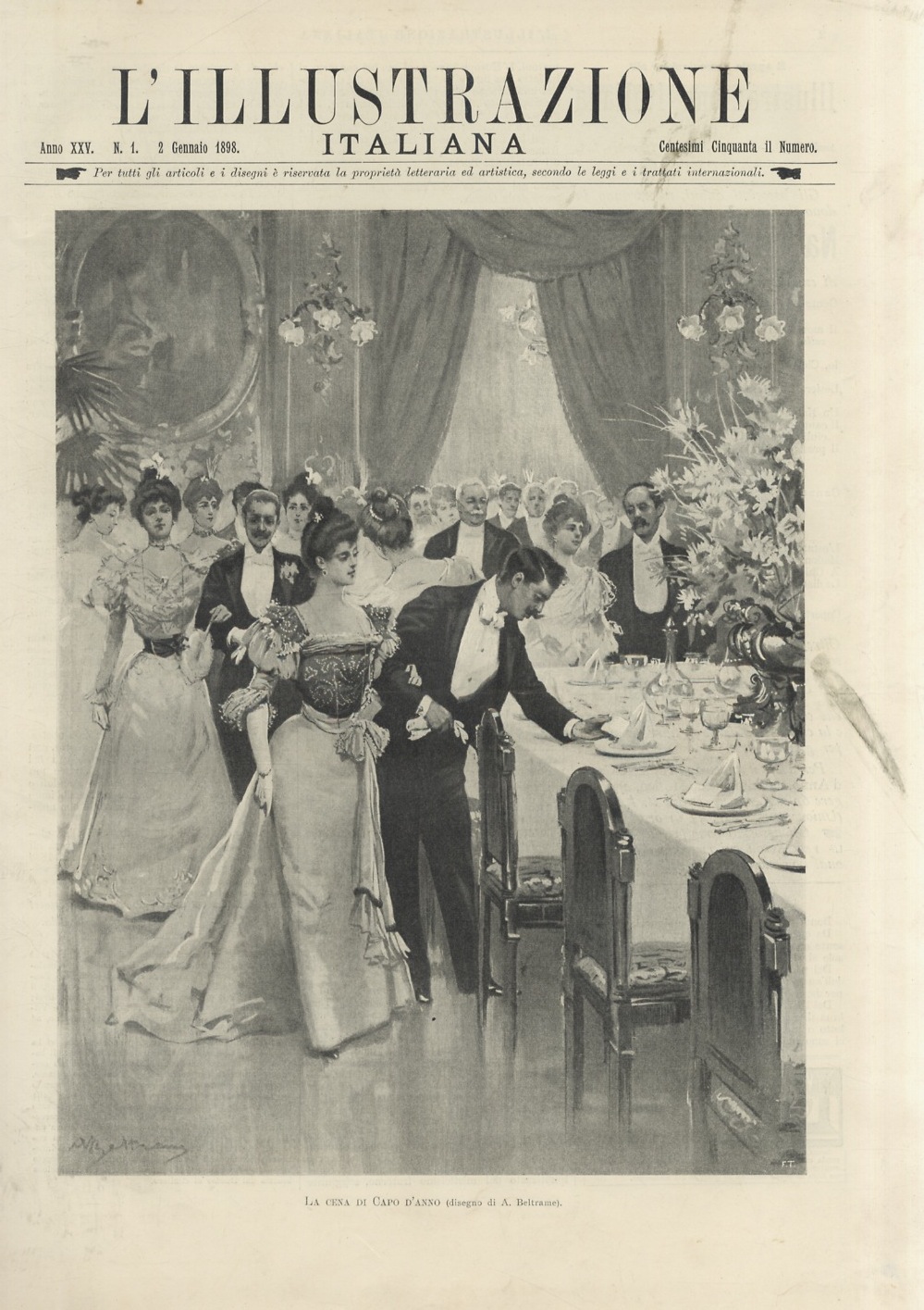 ILLUSTRAZIONE (L') Italiana. Rivista settimanale degli avvenimenti e personaggi contemporanei …