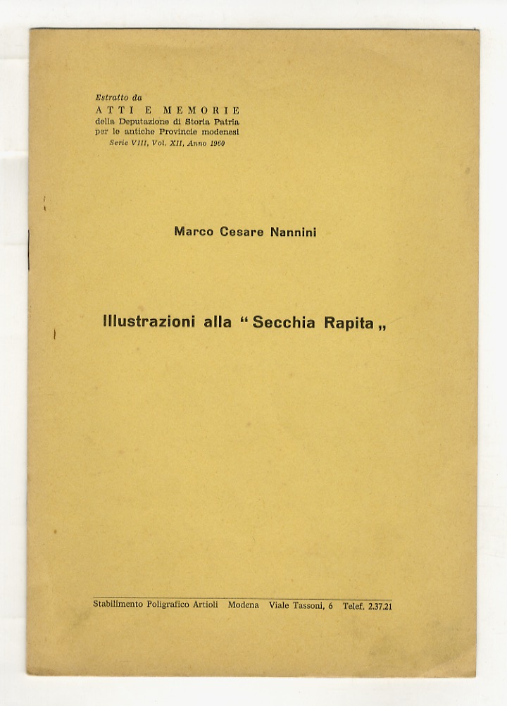 Illustrazioni alla "Secchia Rapita".