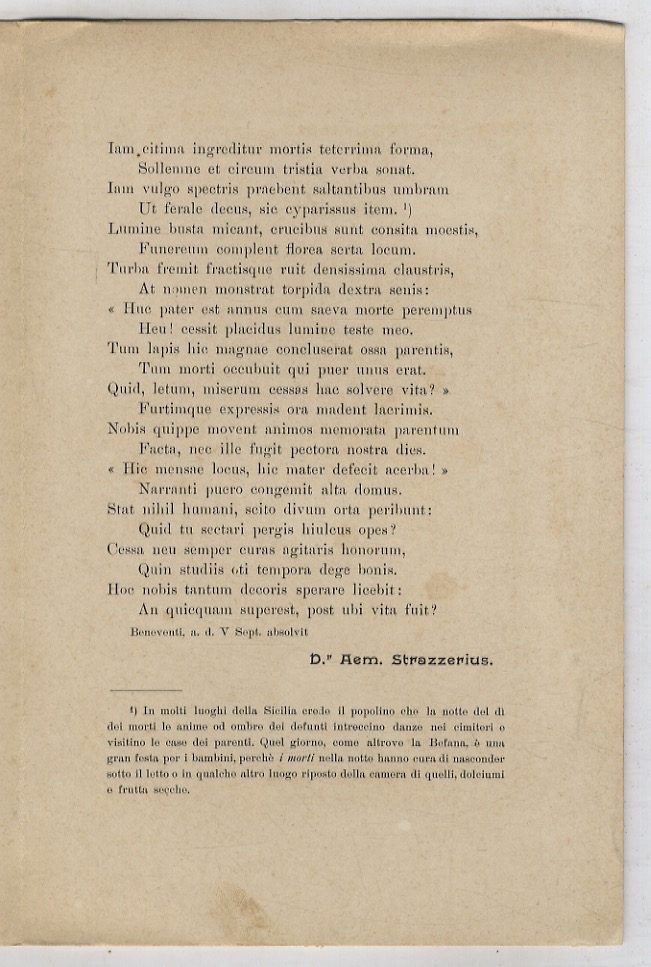 In diem Manium sollemnem.