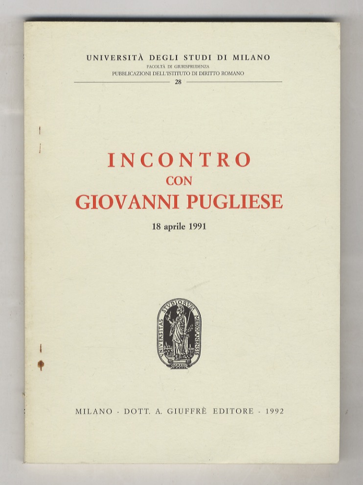 Incontro con Giovanni Pugliese. 18 aprile 1991.
