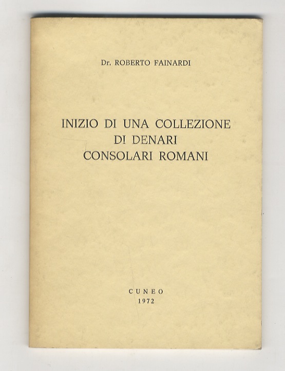 Inizio di una collezione di denari consolari romani.