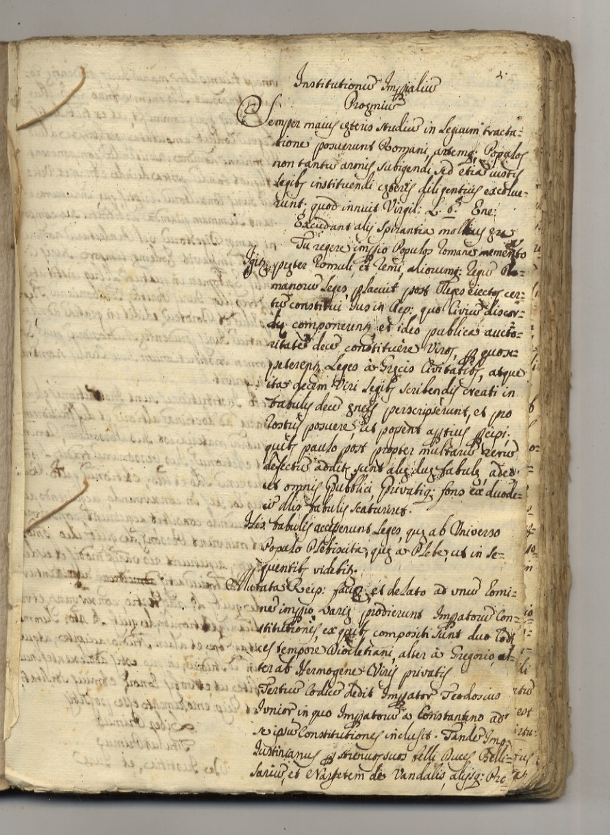 INSTITUTIONES Imperiales.