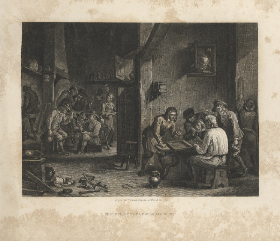 INTERIOR (THE) of a Dutch Alehouse. Engraved from the original …