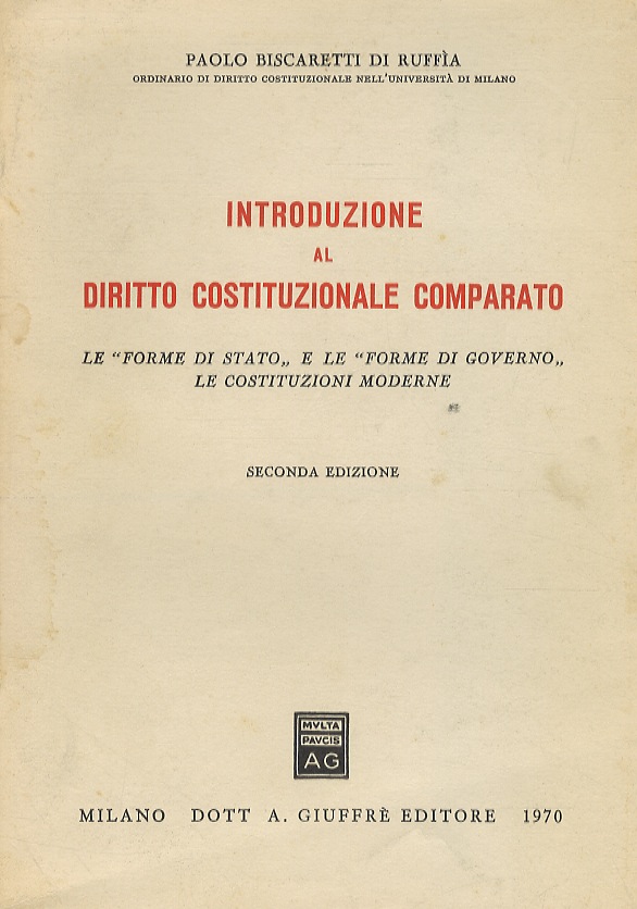 Introduzione al diritto costituzionale comparato. Le “forme di Stato” e …