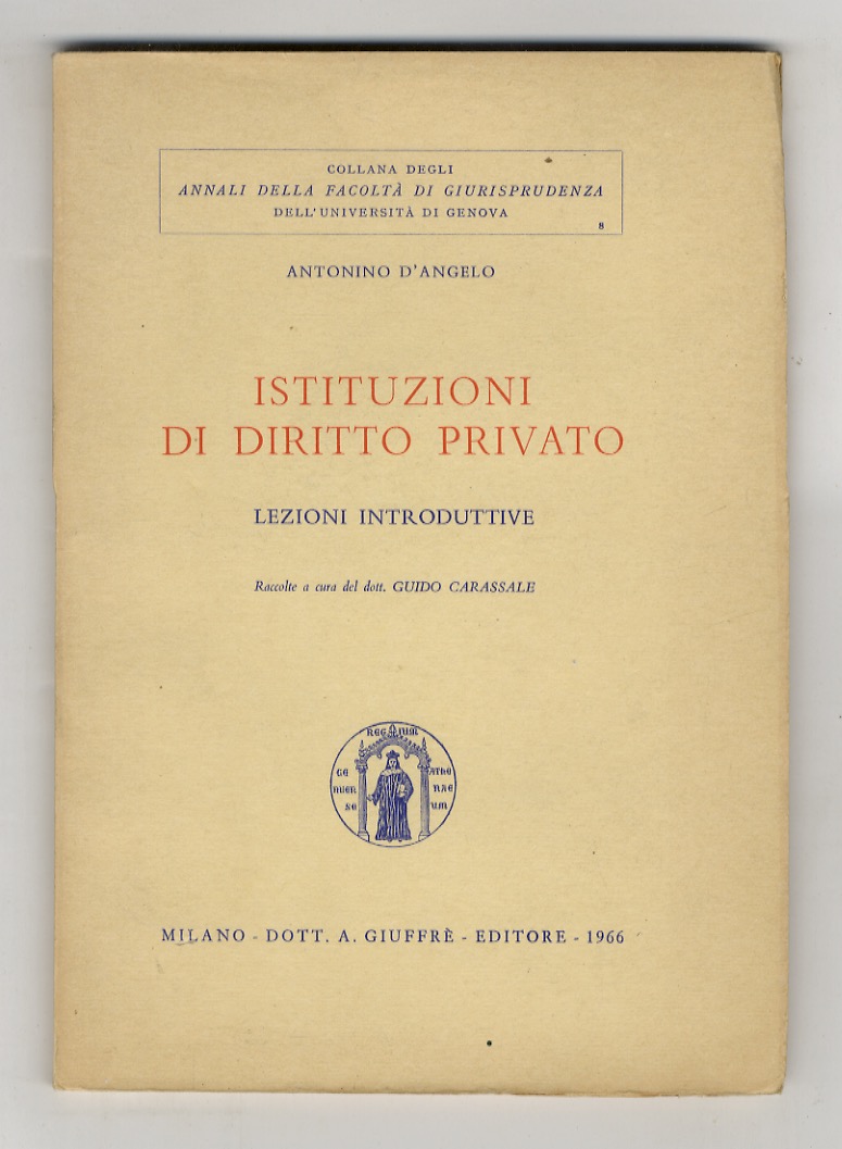 Istituzioni di diritto privato. Lezioni introduttive raccolte a cura del …