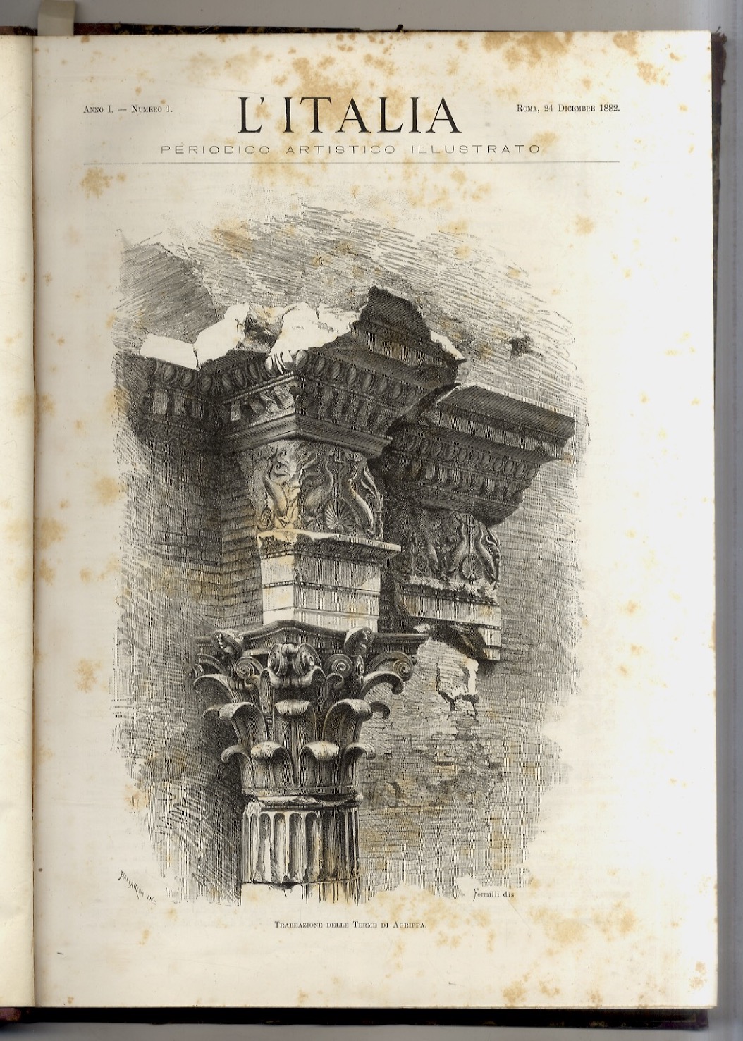 Italia (L'). Periodico Artistico Illustrato, diretto da artisti. Reponsabile: Calisto …