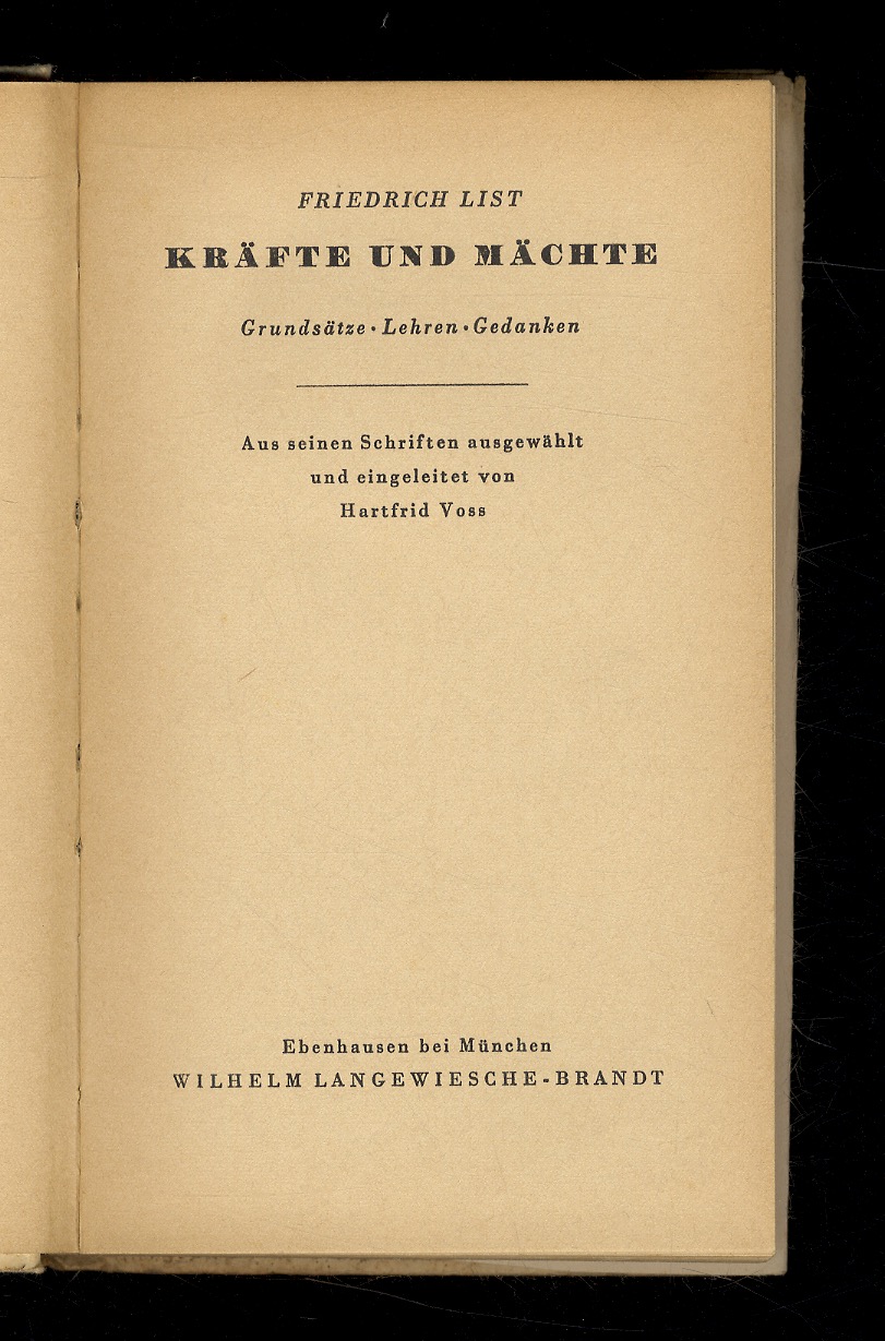 Kräfte und Mächte. Grundsätze - Lehren - Gedanken. Aus seinen …