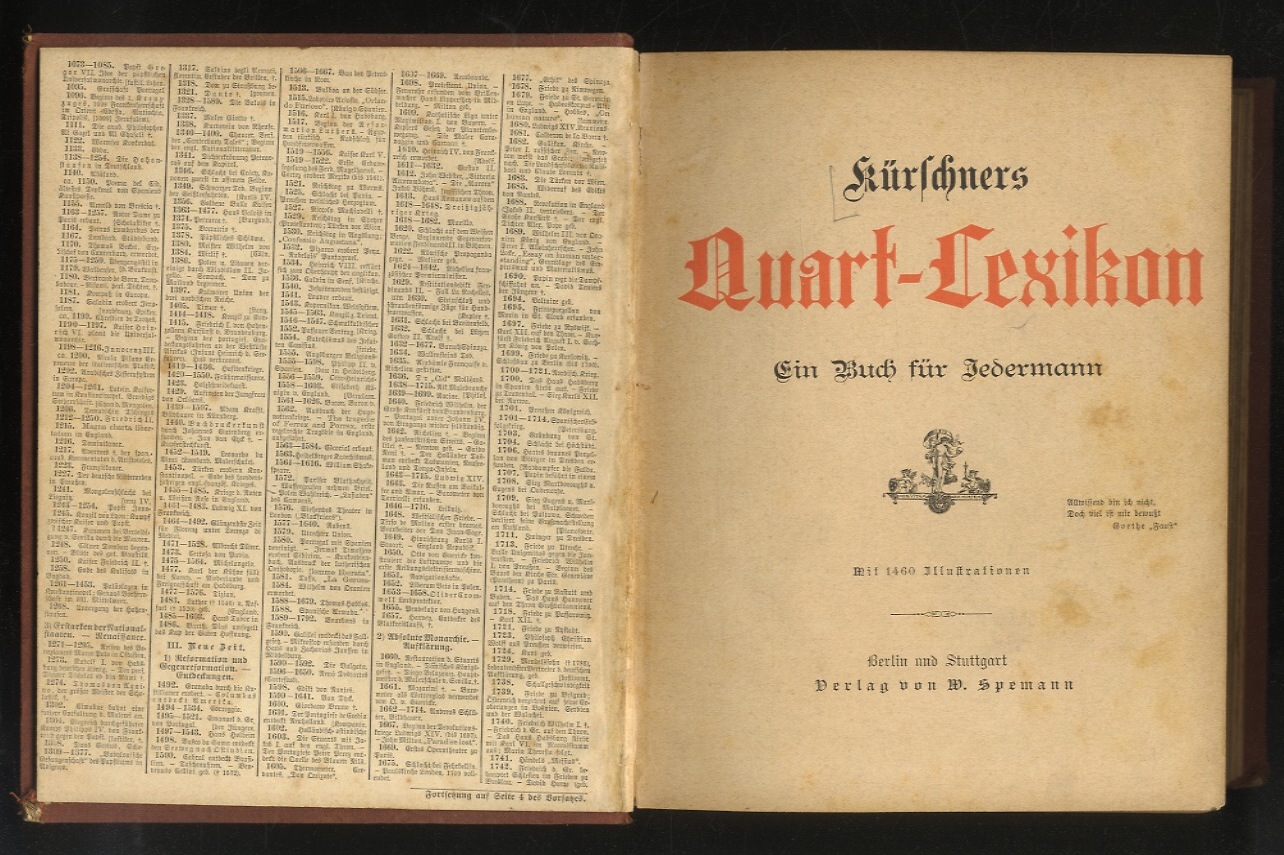Kürschners Quart-Lexikon. Ein Buch für Jedermann.