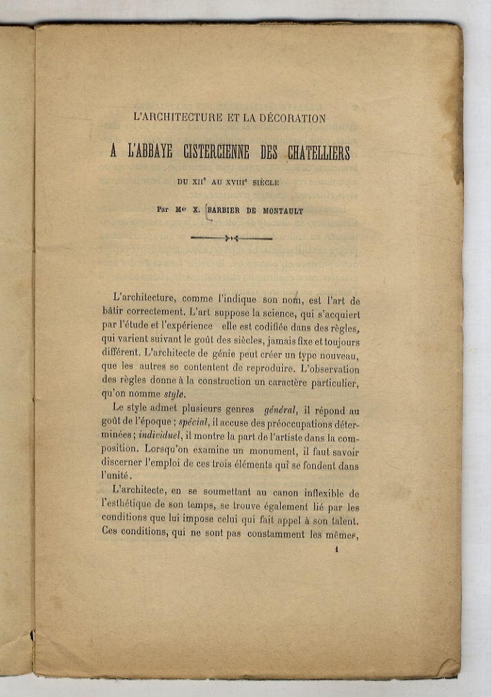 L'architecture et la décoration a l'abbaye cistercienne des Chatelliers, du …