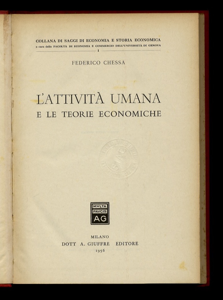 L'attività umana e le teorie economiche.