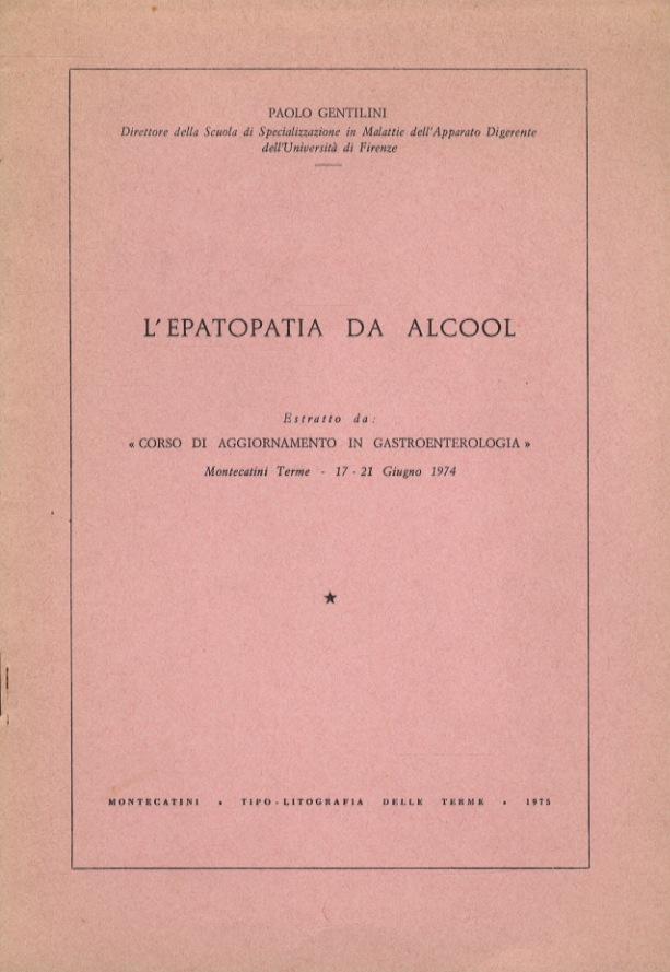 L'epatopatia da alcool.