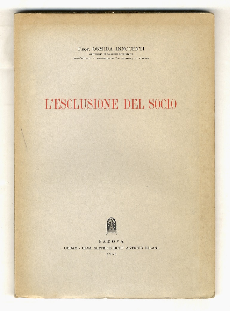 L'esclusione del socio.