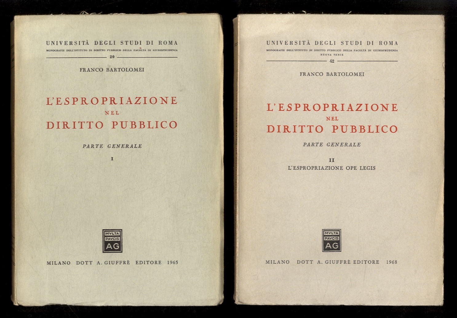 L'espropriazione nel diritto pubblico. Parte generale. L'espropriazione ope legis.