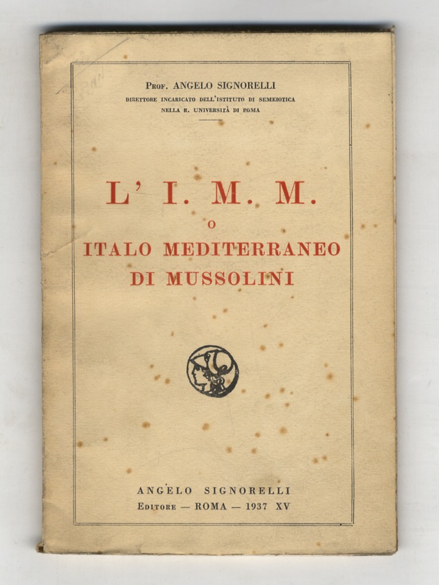 L'I.M.M. o Italo Mediterraneo di Mussolini.