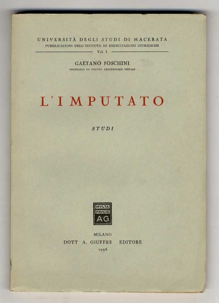 L'imputato. Studi.