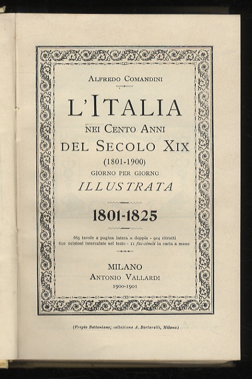 L'Italia nei cento anni del secolo XIX. Giorno per giorno …