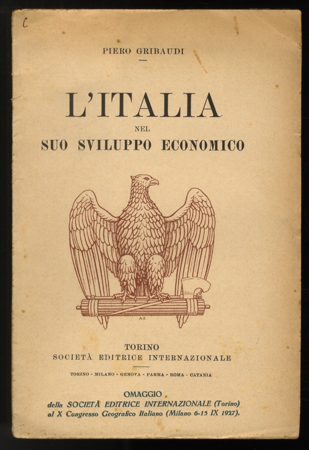 L'Italia nel suo sviluppo economico. Brevi notizie di storia e …