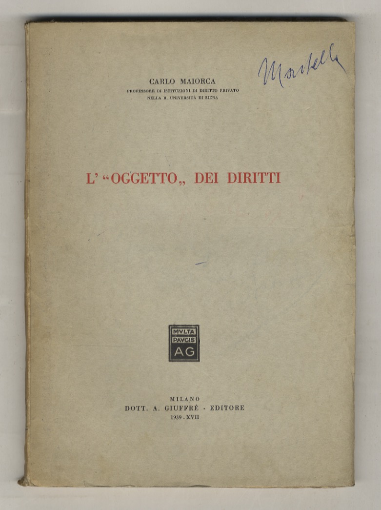 L' “oggetto” dei diritti.
