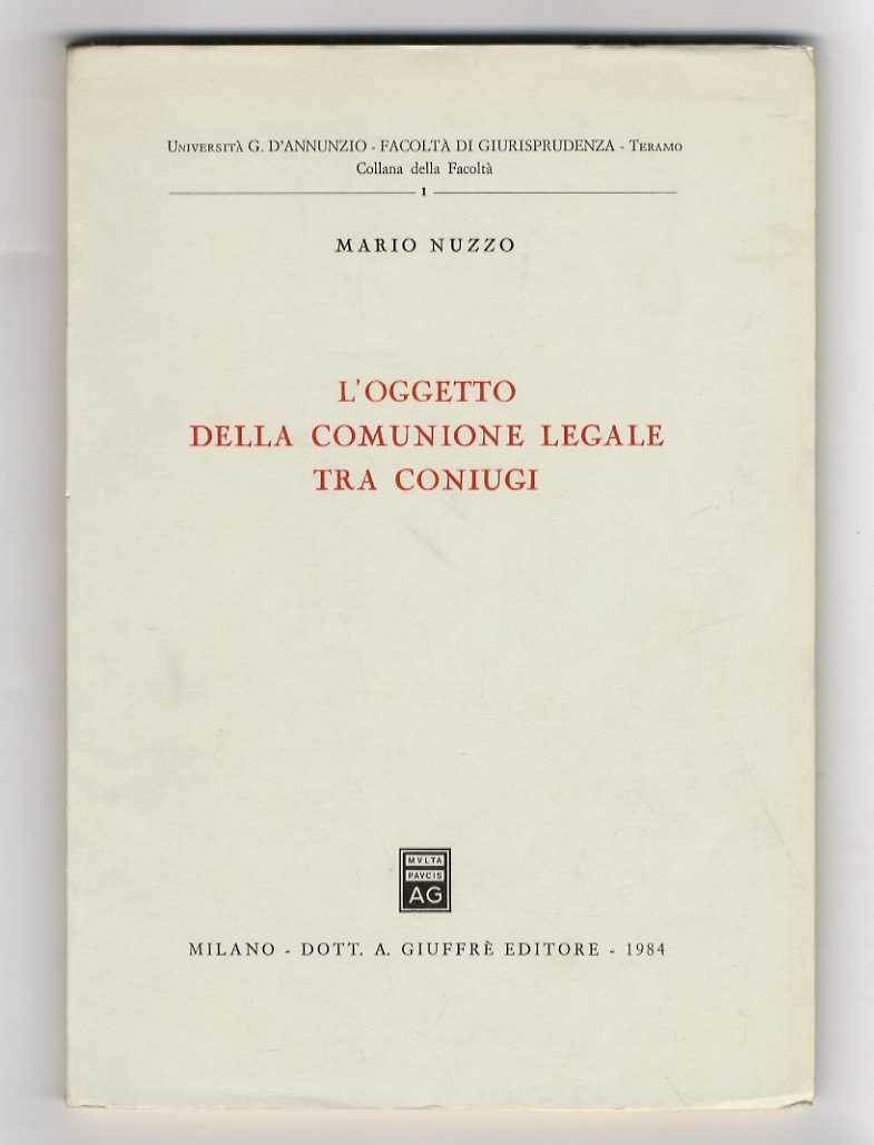 L'oggetto della comunione legale tra coniugi.