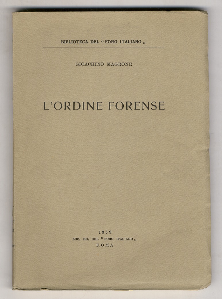 L'Ordine Forense.