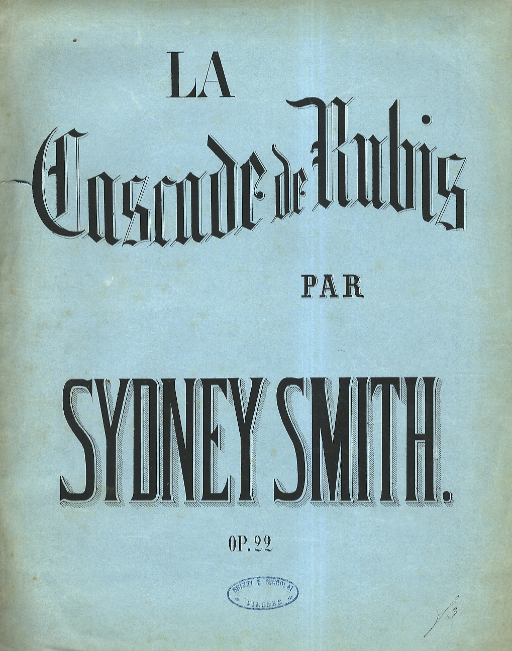 La Cascade de Rubis. Morceau élégant pour le piano. A …