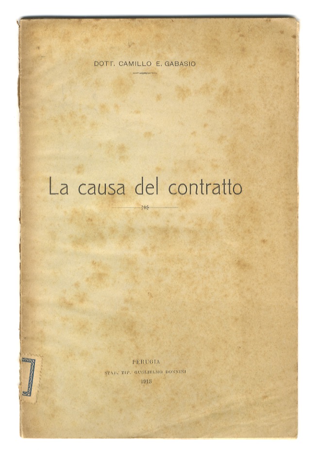 La causa del contratto.
