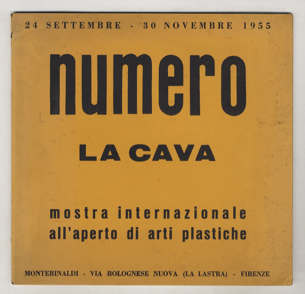 La cava. Mostra internazionale all'aperto di arti plastiche. 24 settembre …