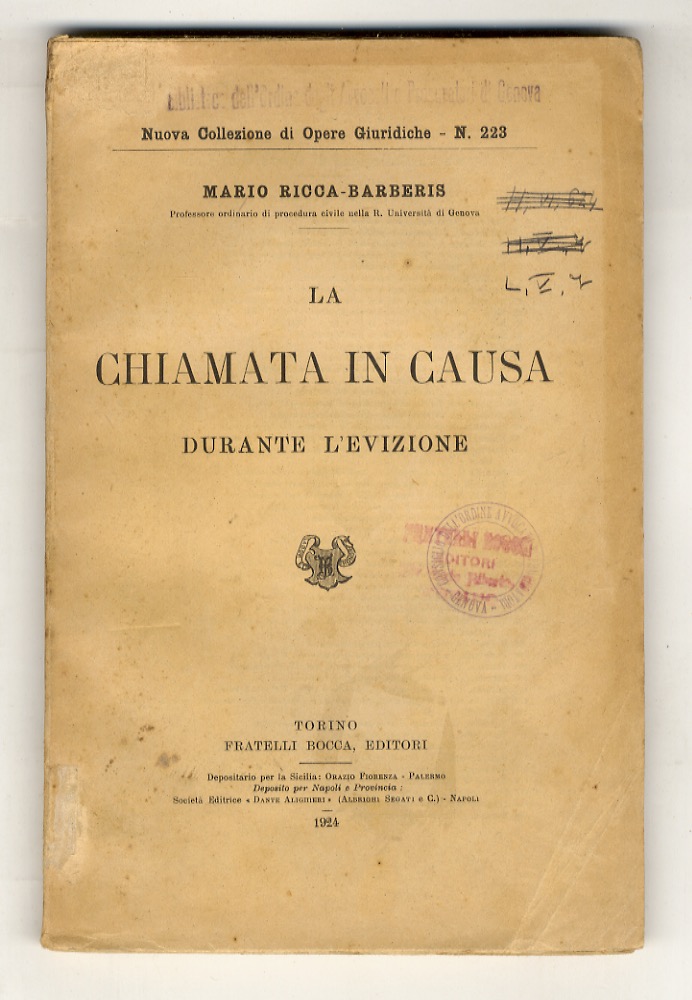 La chiamata in causa durante l'evizione.
