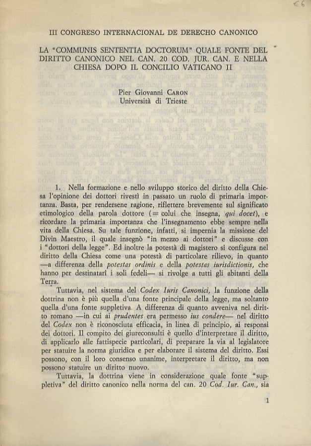La “Communis Sententia Doctorum” quale fonte del diritto canonico nel …