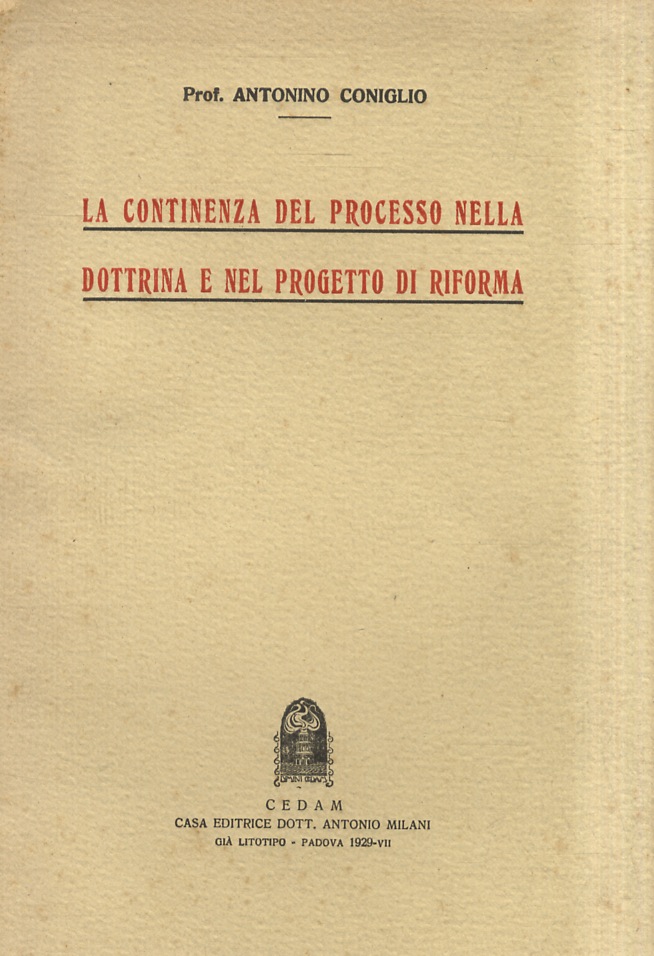La continenza del processo nella dottrina e nel progetto di …