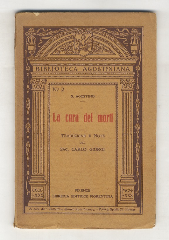 La cura dei morti. Traduzione e note del sac. Carlo …