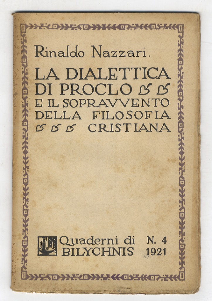 La dialettica di Proclo e il sopravvento della filosofia cristiana.